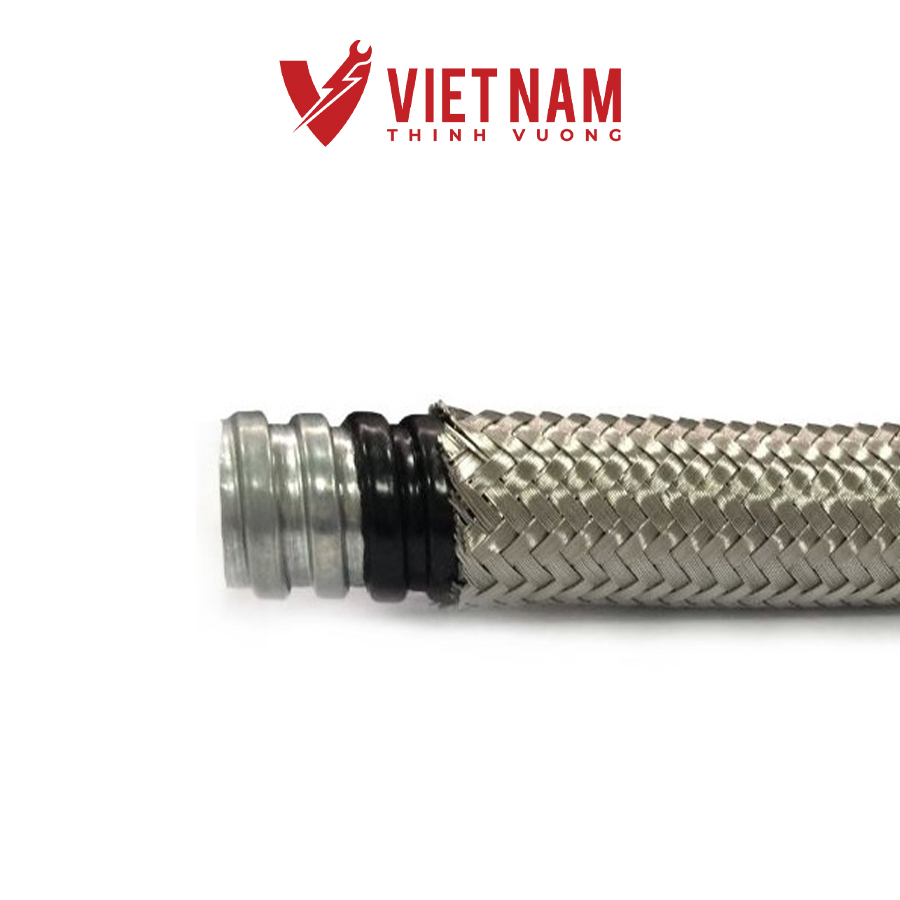 Ống ruột gà lõi thép bọc nhựa PVC bọc lưới inox 304