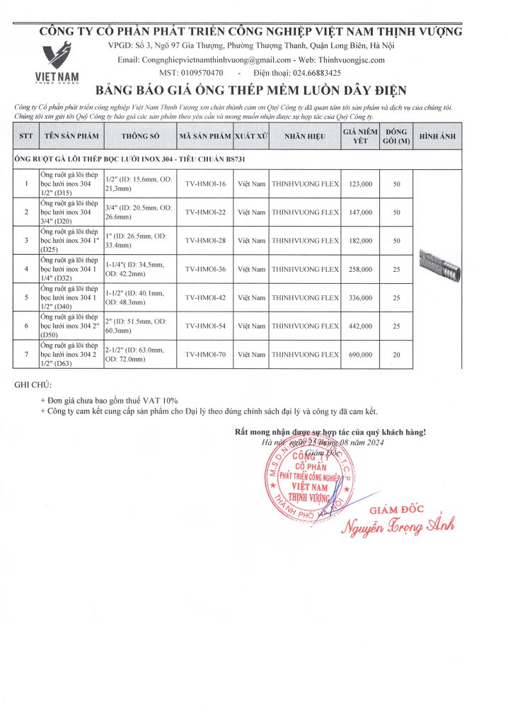 Bang-bao-gia-ong-ruot-ga-loi-thep-boc-luoi-inox-304-tieu-chuan-BS731